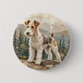 Draht-Fuchs-Terrier Button (Vorderseite)
