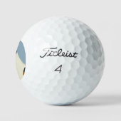 Draht-Fuchs-Terrier Golfball (Logo)