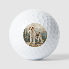 Draht-Fuchs-Terrier Golfball