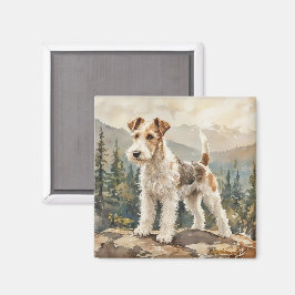 Draht-Fuchs-Terrier Magnet