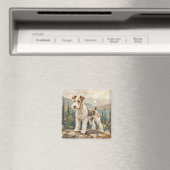 Draht-Fuchs-Terrier Magnet (In Situ (Geschirrspüler))