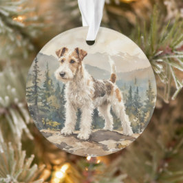 Draht-Fuchs-Terrier Ornament