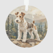 Draht-Fuchs-Terrier Ornament (Rückseite)