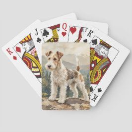 Draht-Fuchs-Terrier Spielkarten