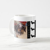 Draht-Haar-Dackel-Kaffee-Tasse Kaffeetasse (Vorderseite Links)