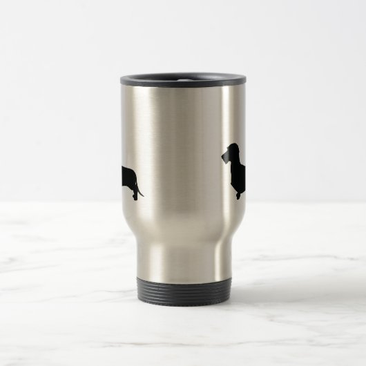 Draht-Haar-Dackel-Reise-Tasse Reisebecher (Mittel)