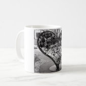 Draht-Herz Kaffeetasse (Vorderseite Links)
