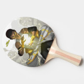 Draht-Klingeln Pong Paddel Tischtennis Schläger (Seitenansicht)