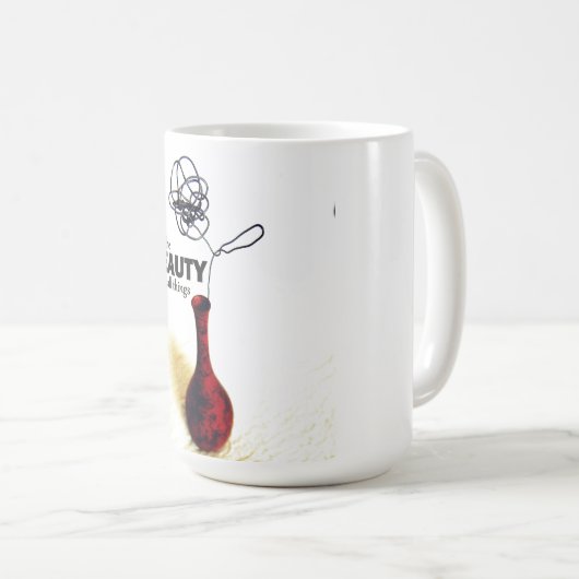 Draht-Rose finden die Schönheits-Tasse Kaffeetasse (VorderseiteRechts)