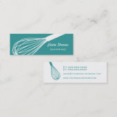 Draht wischen Catering-Karte Mini Visitenkarte (Vorne/Hinten)