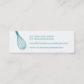 Draht wischen Catering-Karte Mini Visitenkarte (Rückseite)