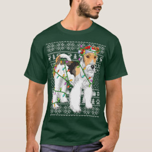 Draht zu Terrier Lover Santa Ugly Wire for Terrier T-Shirt