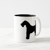 Drahtbehaarte Fox-Terrier-Tasse Zweifarbige Tasse (VorderseiteRechts)