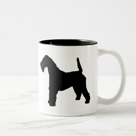 Drahtbehaarte Fox-Terrier-Tasse Zweifarbige Tasse (Rechts)