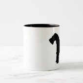 Drahtbehaarte Fox-Terrier-Tasse Zweifarbige Tasse (Mittel)