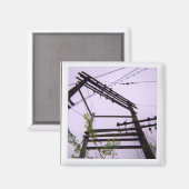 Drähte und Schläge Magnet (Vorderseite/Rückseite)