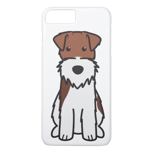 Drahtfox-Terrier-HundeCartoon Case-Mate iPhone Hülle (Rückseite)