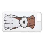 Drahtfox-Terrier-HundeCartoon Case-Mate iPhone Hülle (Rückseite (Horizontal))