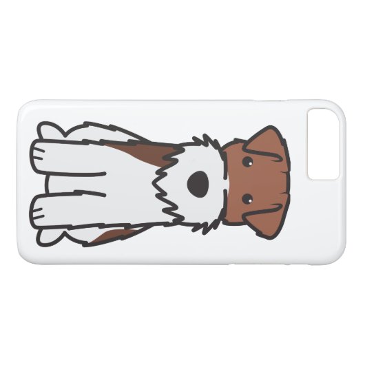 Drahtfox-Terrier-HundeCartoon Case-Mate iPhone Hülle (Rückseite (Horizontal))