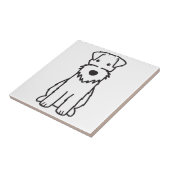 Drahtfox-Terrier-HundeCartoon Fliese (Seite)