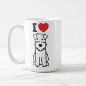 Drahtfox-Terrier-HundeCartoon Kaffeetasse (Links)