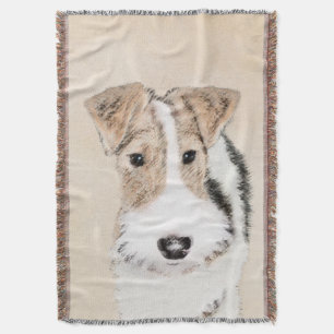 Drahtfox-Terrier-Malerei - niedliche ursprünglich Decke