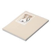 Drahtfox-Terrier-Malerei - niedliche ursprüngliche Notizblock (Rotiert)