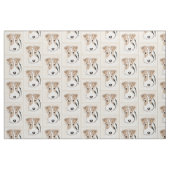 Drahtfox-Terrier-Malerei - niedliche ursprüngliche Stoff (Fat Quarter (45,7 x 55,9 cm))