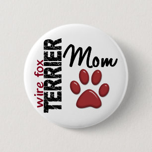 Drahtfox-Terrier-Mama 2 Button