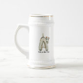 Drahtfox-Terrier-Schwanz Bierglas (Links)