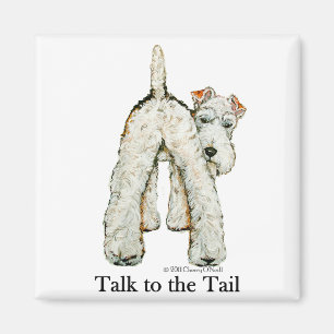 Drahtfox-Terrier-Schwanz Magnet