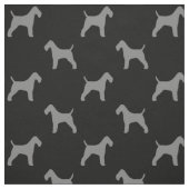 Drahtfox-Terrier-Silhouette-Muster Stoff (Muster)