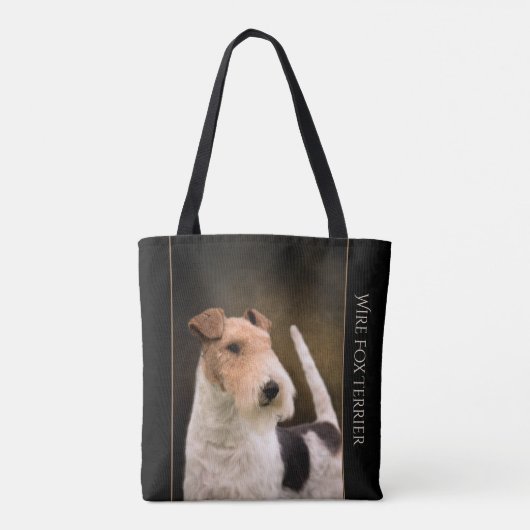 Drahtfox-Terrier-Tasche Tasche (Rückseite)