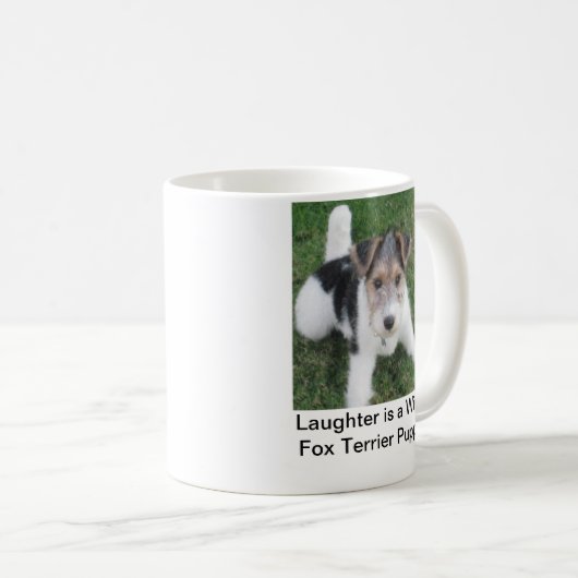 Drahtfox-Terrier-Tasse Kaffeetasse (VorderseiteRechts)