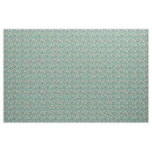 Drahtfuchs-Terraine Vintage Blüten Türkis Stoff (Yard (91,4 cm))