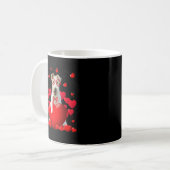Drahtfüßer-Terrier-Valentin Kaffeetasse (Vorderseite Links)
