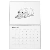 Drahthaar-Dachshund-Kalender 2027 Kalender (Mär 2027)
