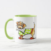 Drahthaar Dackel Apple Tasse (Links)
