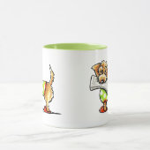 Drahthaar Dackel Apple Tasse (Zentrum)