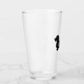 Drahthaar Dackel Bohemische Blumenzubereitung Silh Glas (Rechts)