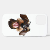 Drahthaar Dackel Case-Mate iPhone Hülle (Rückseite (Horizontal))
