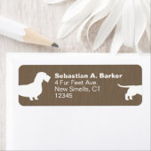 Drahthaar Dackel Dackel Hund Rücksendeadresse (Insitu)