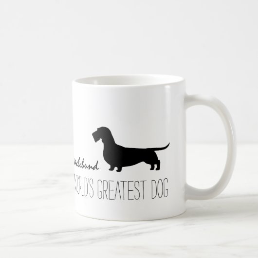 Drahthaar Dackel der größte Hund der Welt Kaffeetasse (Rechts)