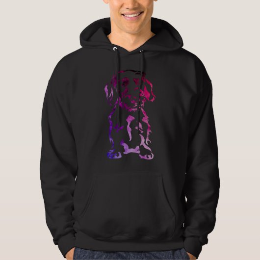 Drahthaar Dackel Hund Hoodie (Vorderseite)