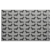 Drahthaar Dackel Hund Silhouetten Muster Stoff (Fat Quarter (45,7 x 55,9 cm))