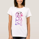 Drahthaar Dackel Hund T - Shirt (Vorderseite)
