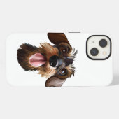 Drahthaar Dackel iPhone Hülle (Rückseite (Horizontal))