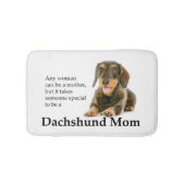 Drahthaar Dackel Mama Badematte (Vorderseite)