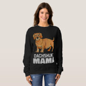 Drahthaar Dackel Mama Dackel Mama Sweatshirt (Vorne ganz)