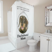 Drahthaar Dackel Mama Duschvorhang (Beispiel)